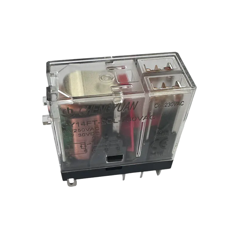 Реле CY14FT-2CL, реле DPDT, реле для широкой ножки 14F, силовое реле 8A 5PIN.